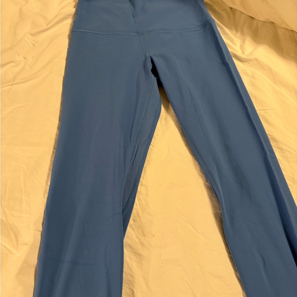 lululemon athletica Blue Leggings. Align fabric full length. Great condition